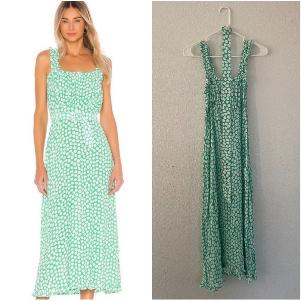 Revolve Faithfull the Brand Saint Tropez Midi Dress in
Cora Floral polka dot